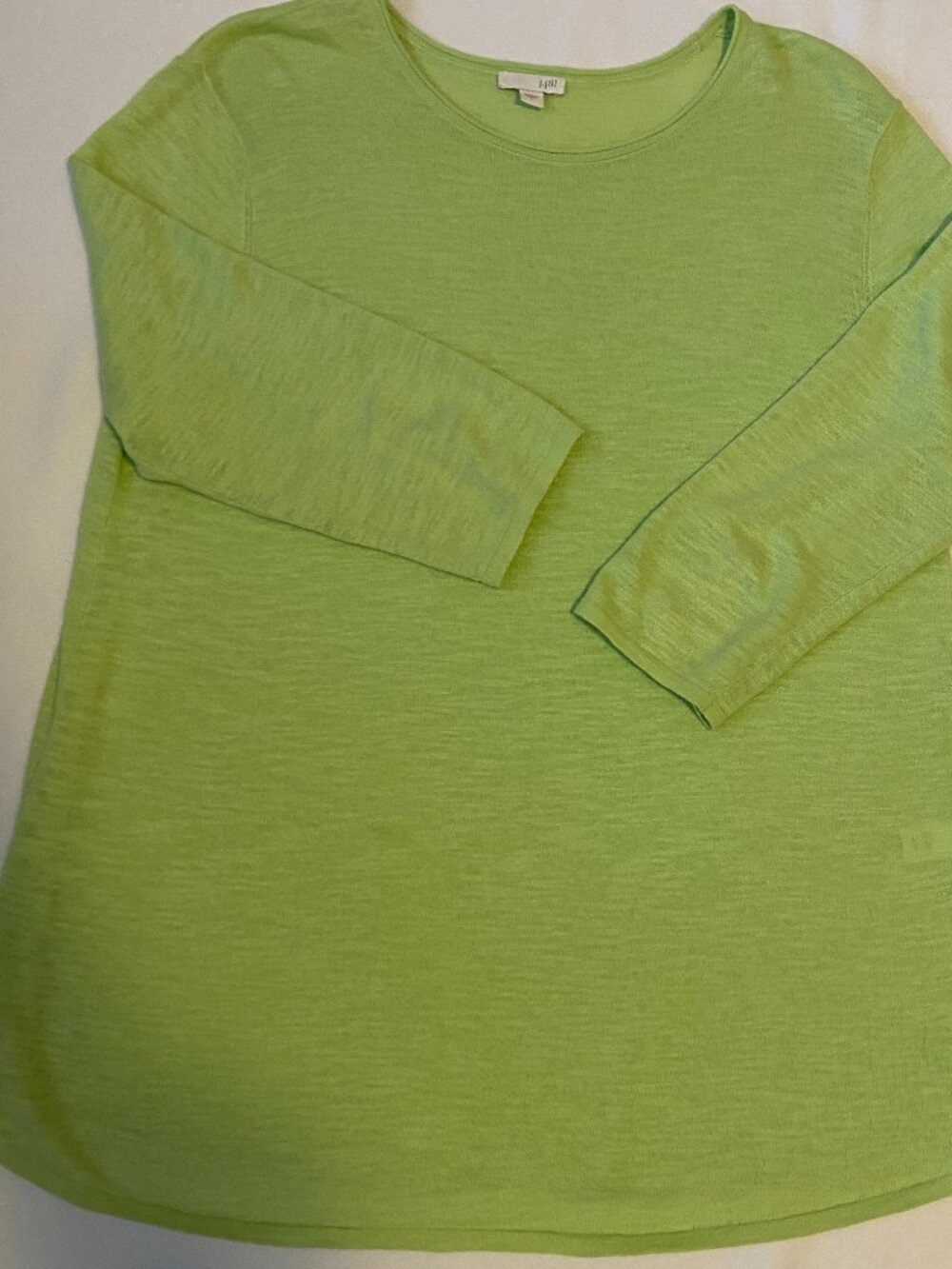 J.Jill Lightweight Tunic Sweater - Lime